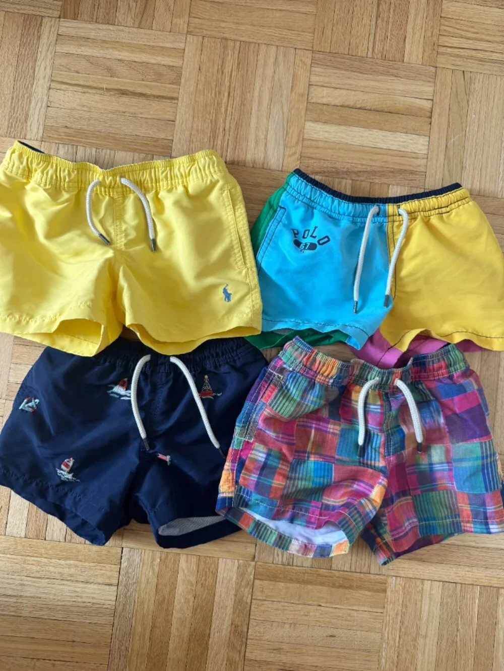 4-Pack Ralph Lauren Polo Boy Bathing Suit Bottoms- Size 2/2T